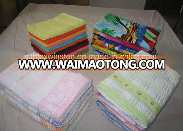 100% Cotton Towels / Face Towels/ Velour Printed Towels